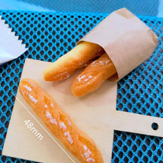 1 Set di cornetti finti Mini cibo pane ornamento miniatura decorazioni per case delle bambole mobili giocattoli accessori per case delle bambole artigianato per la casa