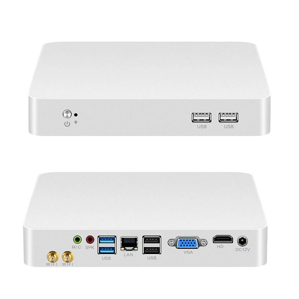 Mini PC HTPC Core i5 3317U 4200U Windows 10 ventola di raffreddamento 8G RAM DDR3L Mini Computer da gioco HDMI Wifi Office Home Desktop minipc