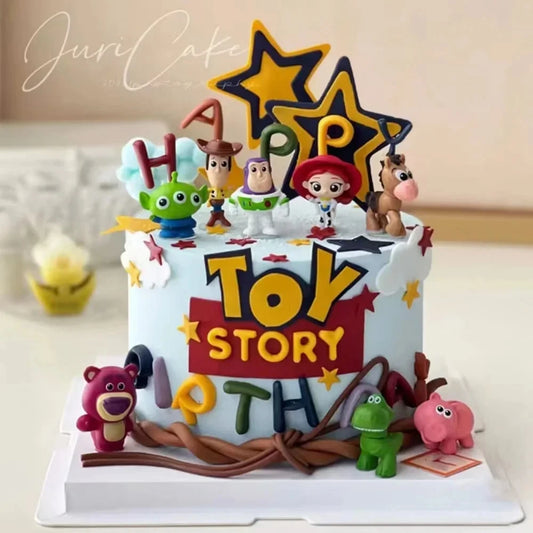 Toy Story 4 Woody Buzz Lightyear Versione Q Action Figure Mini Bambole Giocattoli per Bambini Modellini Regalo di Compleanno per Bambini