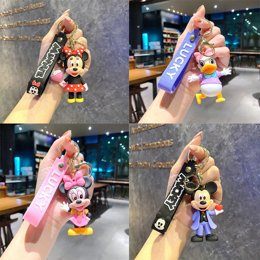 Portachiavi Anime di Halloween con Mickey, Portachiavi Cartoon Carino di Minnie, Ciondolo per Borsa Studenti, Portachiavi di Topolino, Regali di Natale