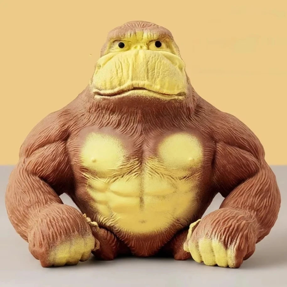 Squishy Scimmia Giocattolo Elastico Colla Riempito di Gomma Gorilla Elastico Estensibile Autismo Decompressione Giocattolo Adulti Bambini Regalo