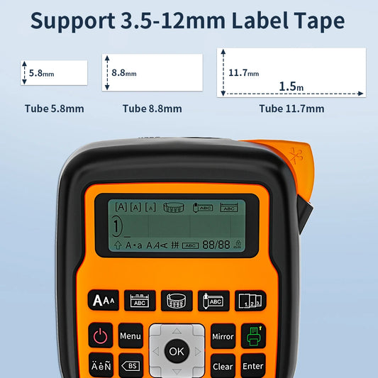 Etichettatrice Industriale Portatile 203 Dpi Compatibile Con Stampante Per Tubi Termorestringenti E Avvolgimento Cavi