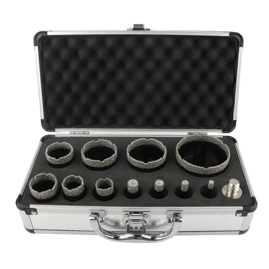 Set Seghe A Tazza M14 Punte Diamantate Per Forare A Secco Piastrelle Porcellana Marmo Granito 5 6 8 12 Pezzi