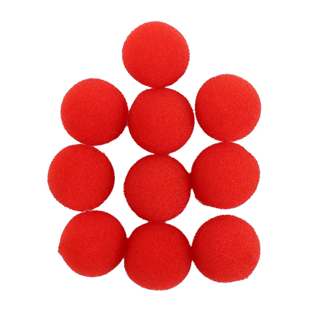 Set da 10 Palle di Spugna Magiche Rosse per Trucchi di Magia con Dita e Giochi di Halloween Festivi