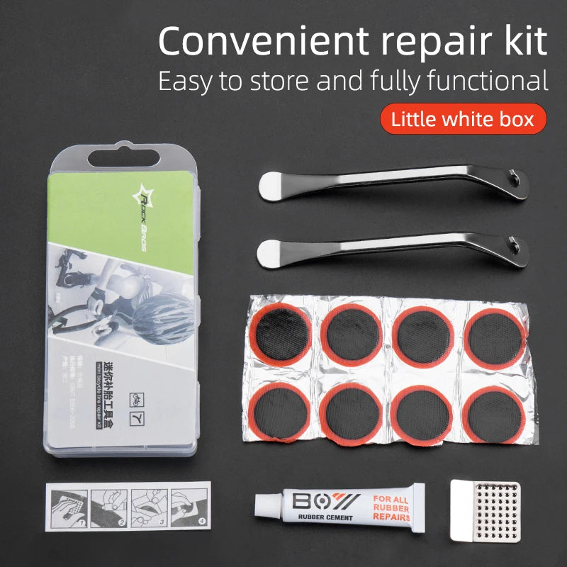 Kit Strumenti Multifunzionali Per Biciclette Rockbros Con Leve Per Pneumatici Riparazione Portatile