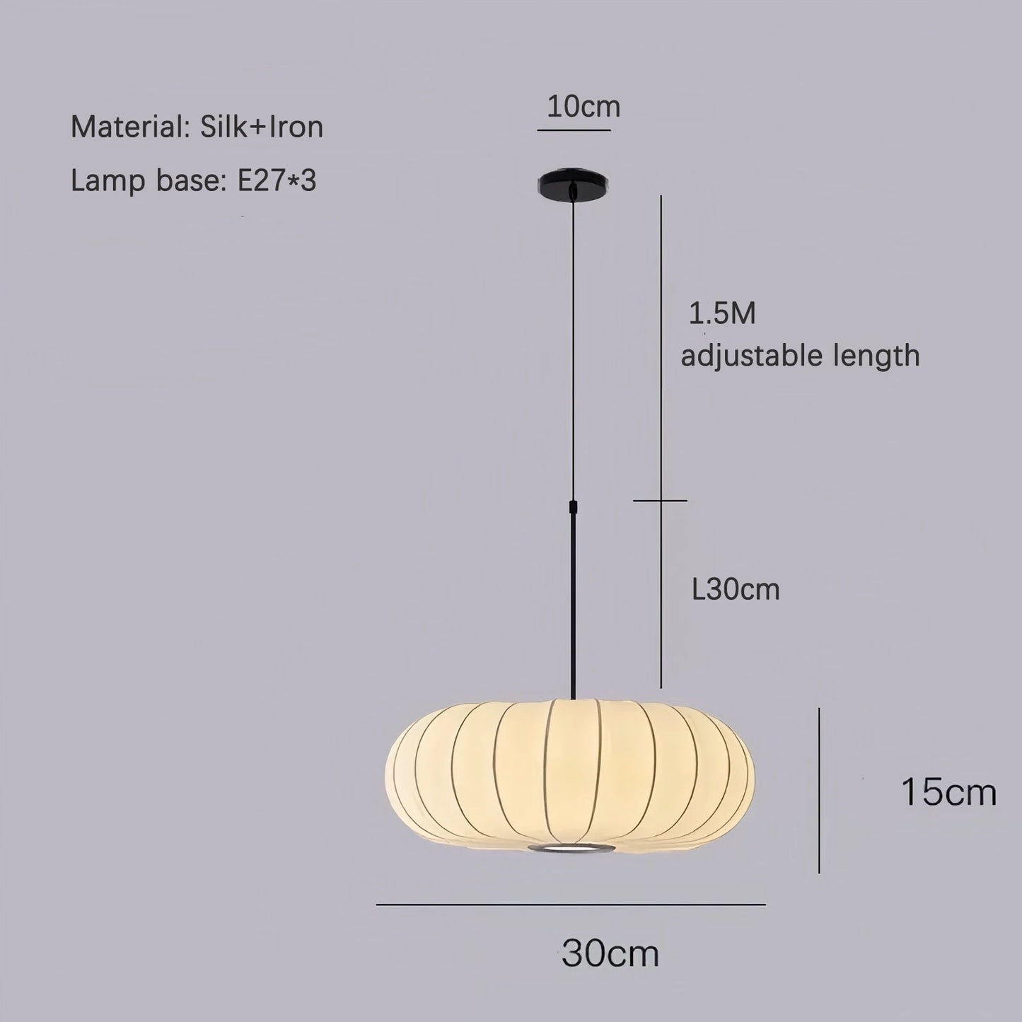 Lampadario Wabi Sabi Giapponese In Seta Bianca Per Ristorante Studio Soggiorno Cucina Moderno