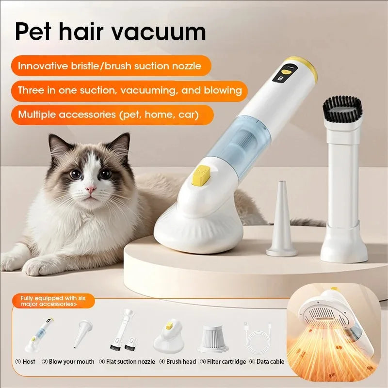 Aspirapolvere per animali domestici con tecnologia ciclonica Forte aspirazione multifunzionale per la depilazione di animali domestici in auto e pulizia della casa