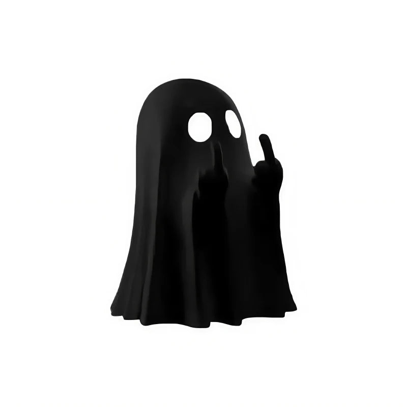 Statua Fantasma Con Dito Medio Per Halloween Decorazione Per Casa Centrotavola Da Tavolo Adorabile Figura Horror