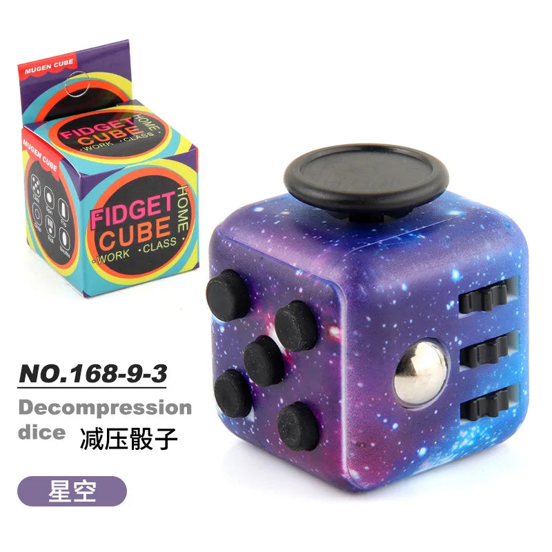 Dadi Di Decompressione Fidget Monocolore Per Sollievo Dallo Stress Rilascio Ansia Adulti E Bambini