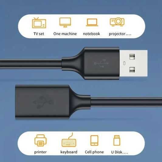 Cavo di prolunga USB 0.5/1/2/3/5 M cavo dati 3.0 per Laptop TV SSD 3 0 maschio a femmina connettore per stampante per fotocamera del Computer