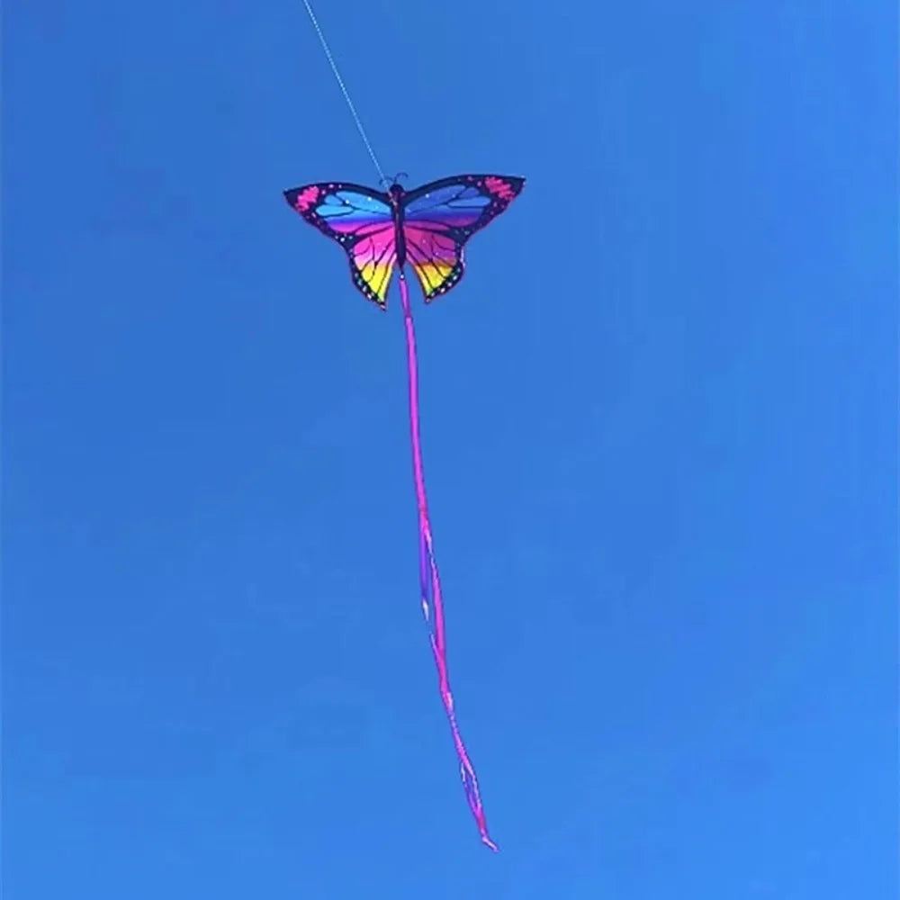 Aquilone Farfalla Colorato Da 1,45 M Per Bambini Volo Facile E Stabile Con Coda Lunga Esterno