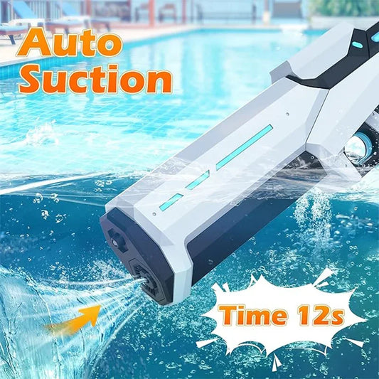 Pistole ad acqua elettriche per adulti Potente spruzza d'acqua automatica Aspirazione d'acqua Blasters Estate Giocattolo da spiaggia all'aperto per ragazzi Regalo per bambini