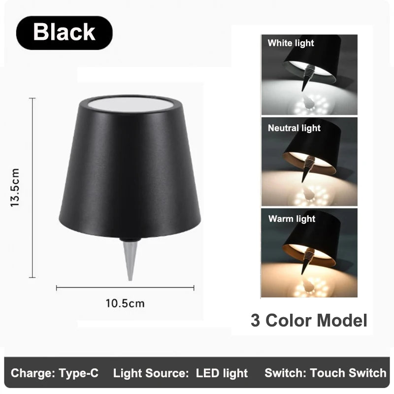 Lampada Da Tavolo Senza Fili Per Bottiglie Di Vino Led Esterno Con Controllo Touch Ideale Per Ristoranti E Bar