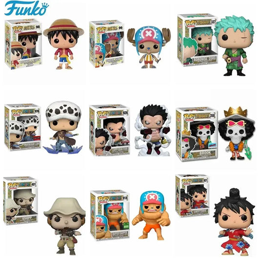 FUNKO POP ONE PIECE Stili completi 939 SHANKS Brook 1129 CHOPPER 918 ZORO 923 Rufy GEAR FOUR 926 # LAW 926 # 1016 # Giocattolo modello figura
