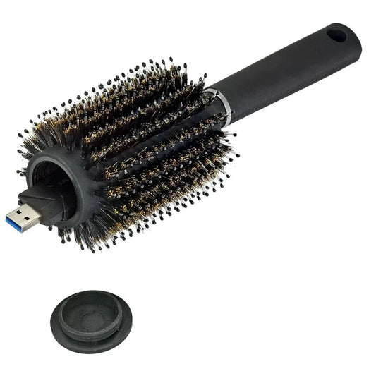 Spazzola Per Capelli Con Scomparto Nascosto, Design Sicuro E Funzionale Per Viaggi E Uso Quotidiano