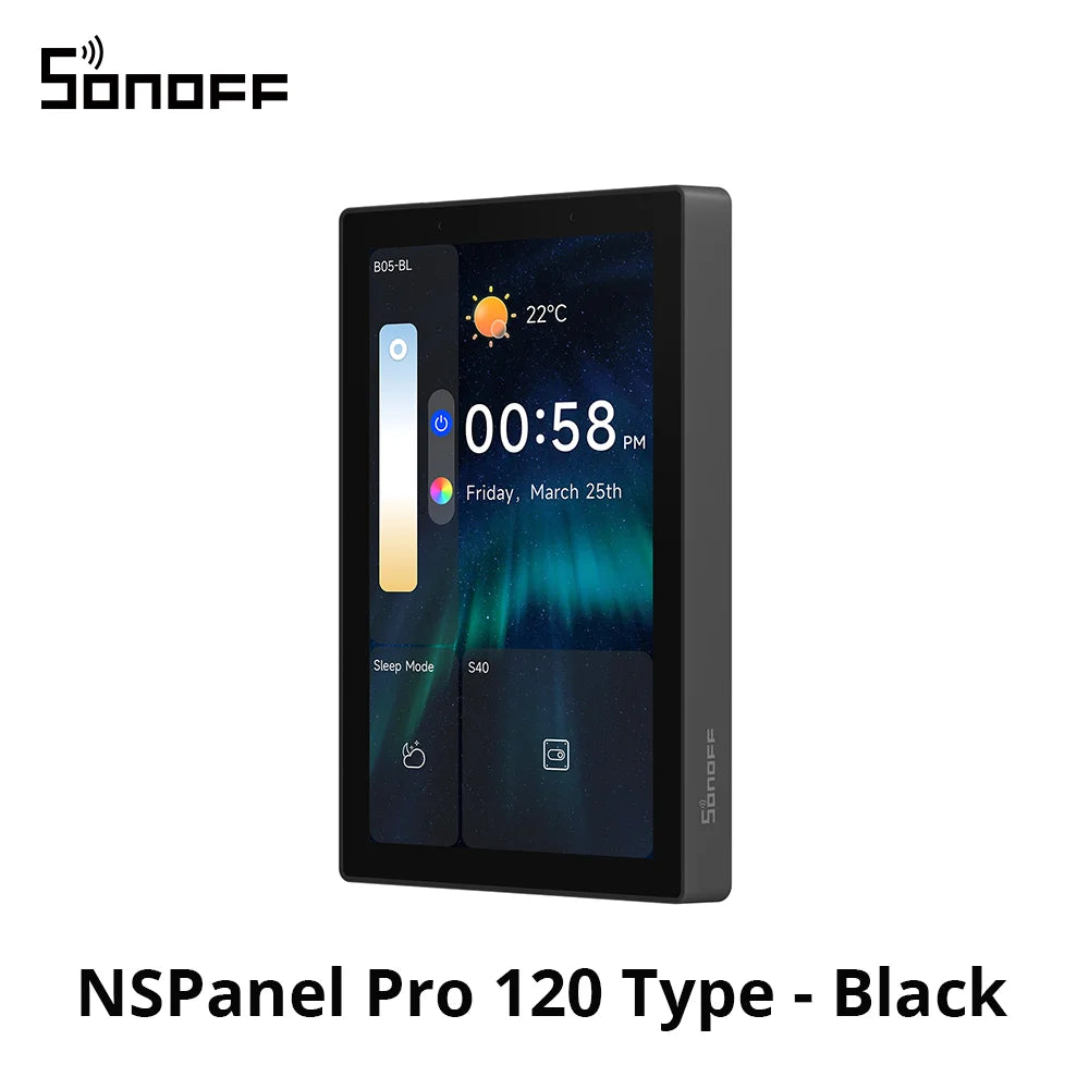NSPanel Pro 120 Pannello Controllo Smart Home Monitoraggio Consumo Energetico Modulo Zigbee