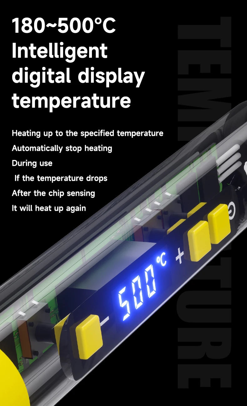 MECCANICO 90W Antistatico Termostatico Saldatore Elettrico Display Digitale Riscaldamento Veloce 180-500 ° C regolabile per la riparazione del telefono