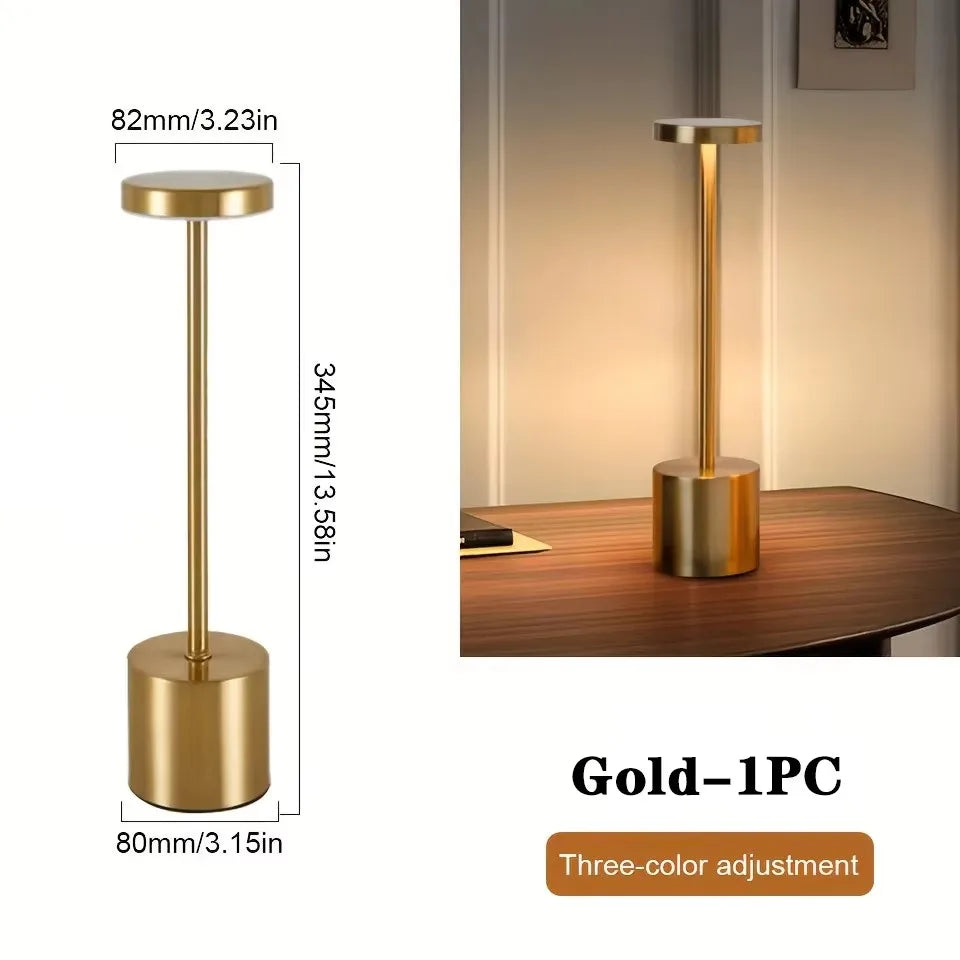 Lampada Da Tavolo Touch Led Ricaricabile Per Comodino E Scrivania Luce Notturna Ambientale Design Moderno