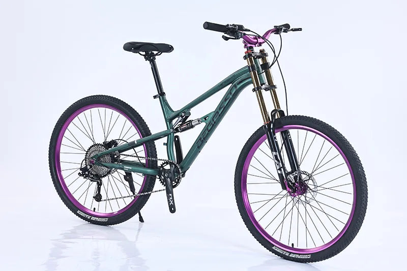 Bicicletta Da Uomo 26 Pollici Con Sospensione Completa Freni A Disco E Telaio In Acciaio Hi Ten