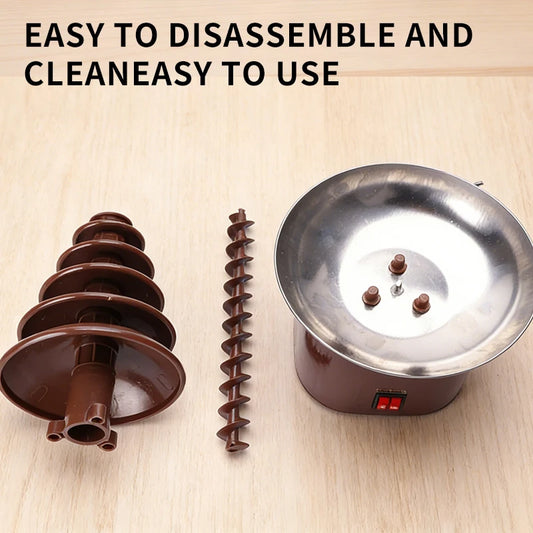Fontana Di Cioccolato Elettrica Portatile A 5 Livelli In Acciaio Inox Per Feste In Casa