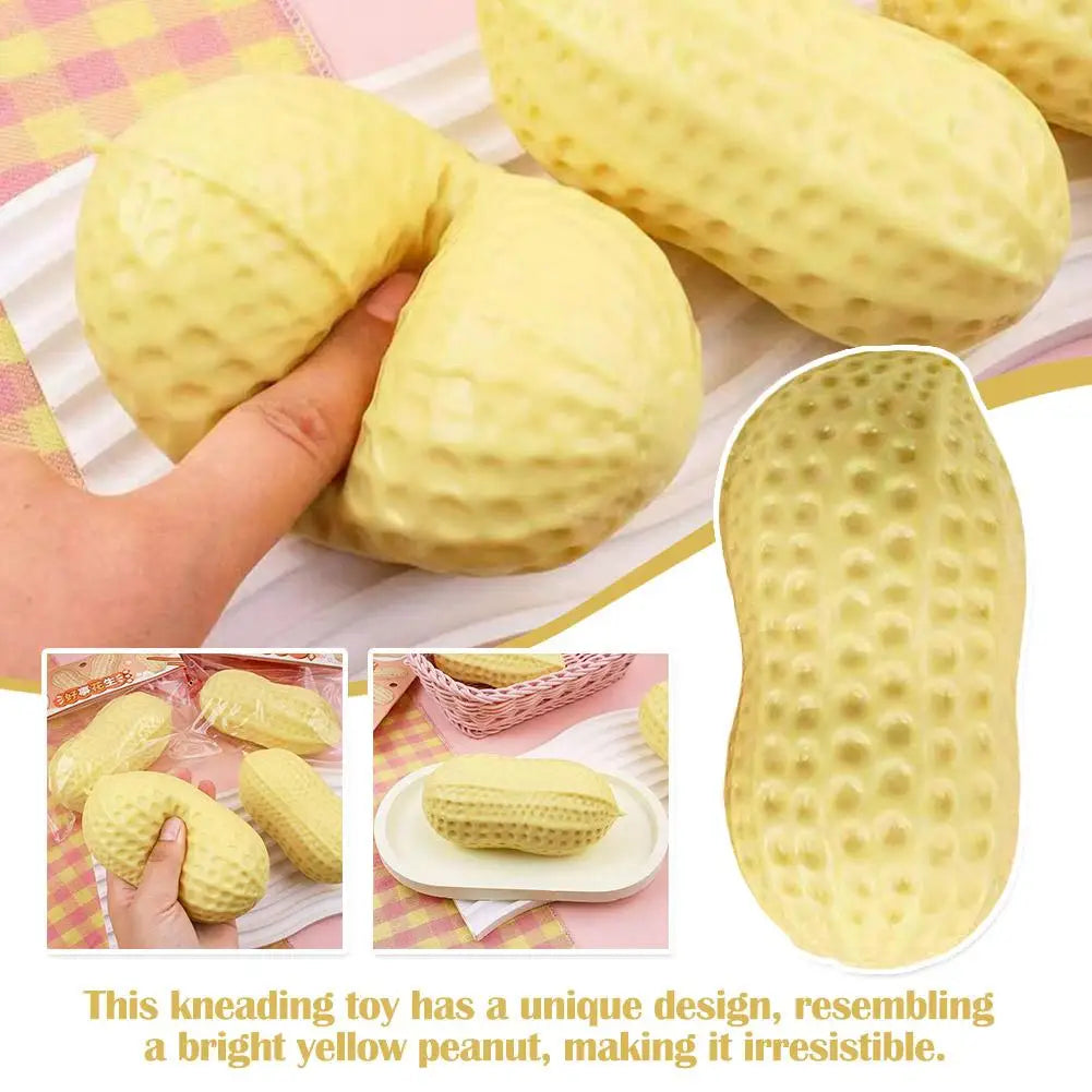 1 pz Pallina Antistress a Forma di Arachide, Giocattolo Morbido e Croccante, Giocattolo Sensoriale ASMR Anti-Stress