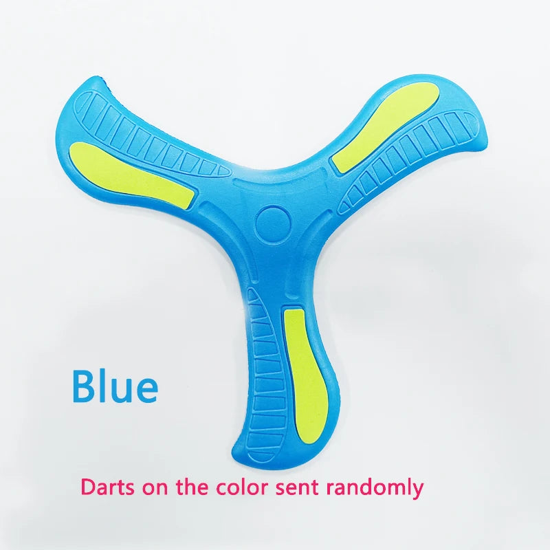 Boomerang Morbido Tre Foglie Disco Volante Esterno Interattivo Per Bambini Adulti