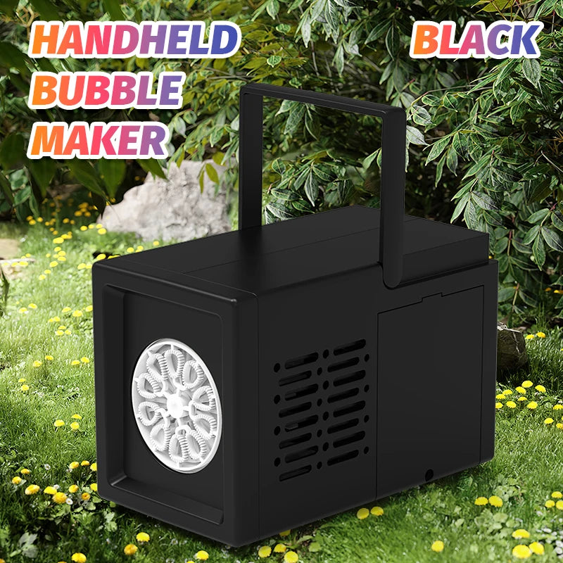 Macchina Per Bolle Elettrica Portatile Con Soffiaggio Automatico A 10 Fori Per Feste All Aperto Senza Batteria