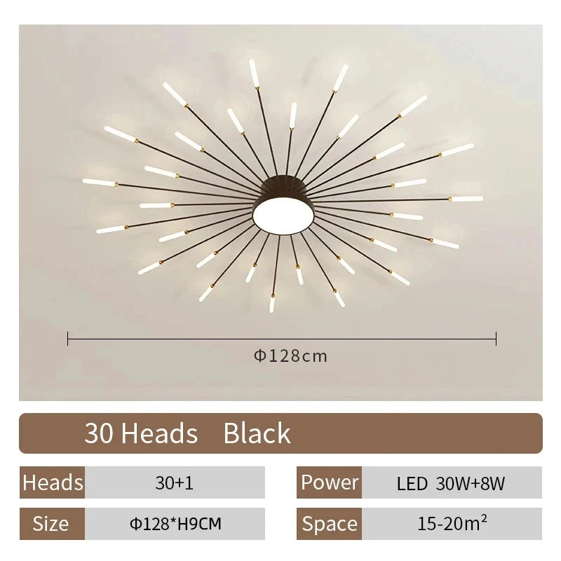 Lampada Da Soffitto Led A Forma Di Fiore Per Soggiorno E Camera Da Letto, Luce Moderna Sala Da Pranzo