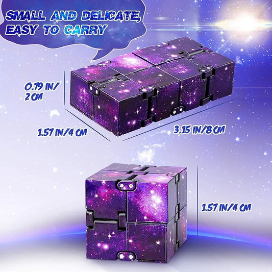 Infinity Cube Fidget Antistress Gioco Puzzle Dita Sollievo Ansia Regalo Bambini Autismo