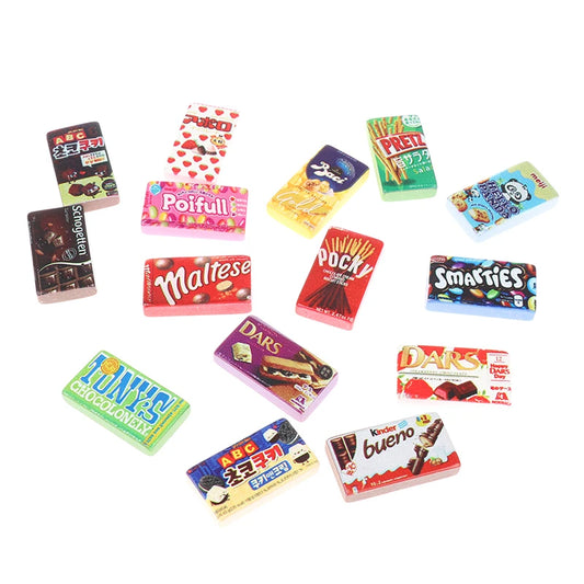Set Da 10 Miniature Snack In Resina Per Casa Delle Bambole Decorazioni Cucina E Supermercato