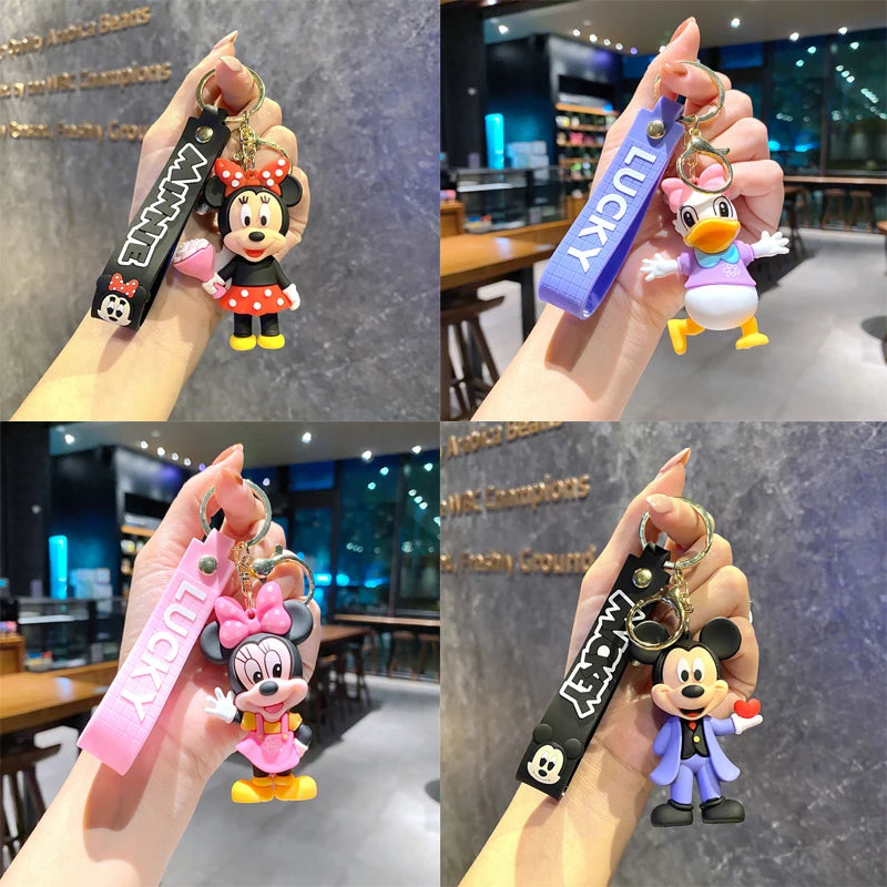 Portachiavi Anime di Halloween con Mickey, Portachiavi Cartoon Carino di Minnie, Ciondolo per Borsa Studenti, Portachiavi di Topolino, Regali di Natale