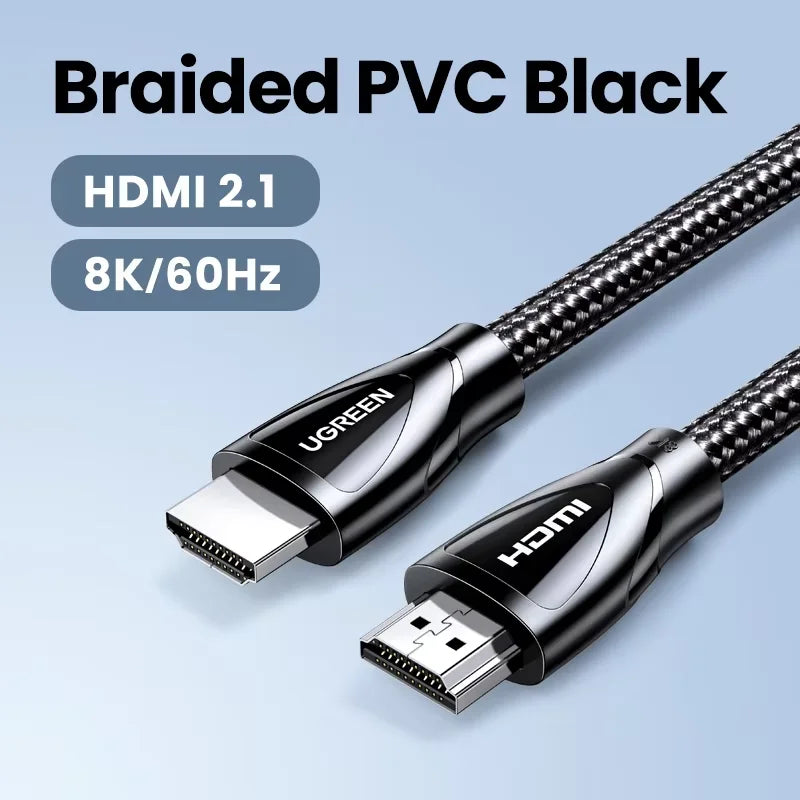Cavo HDMI UGREEN 8K/60Hz per PS5 Xiaomi TV Box cavo 8K @ 60Hz certificato ad altissima velocità 48Gbps Dolby Vision HDCP2.3