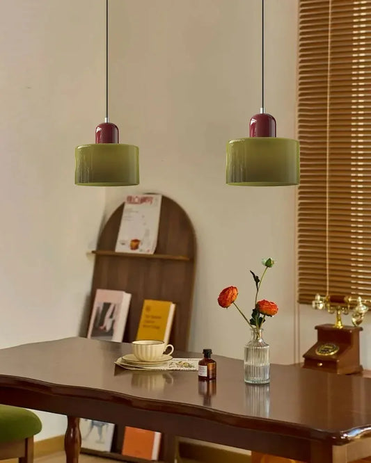 Lampadario Vintage In Vetro Colorato Con Attacco E27 Per Soggiorno E Sala Da Pranzo