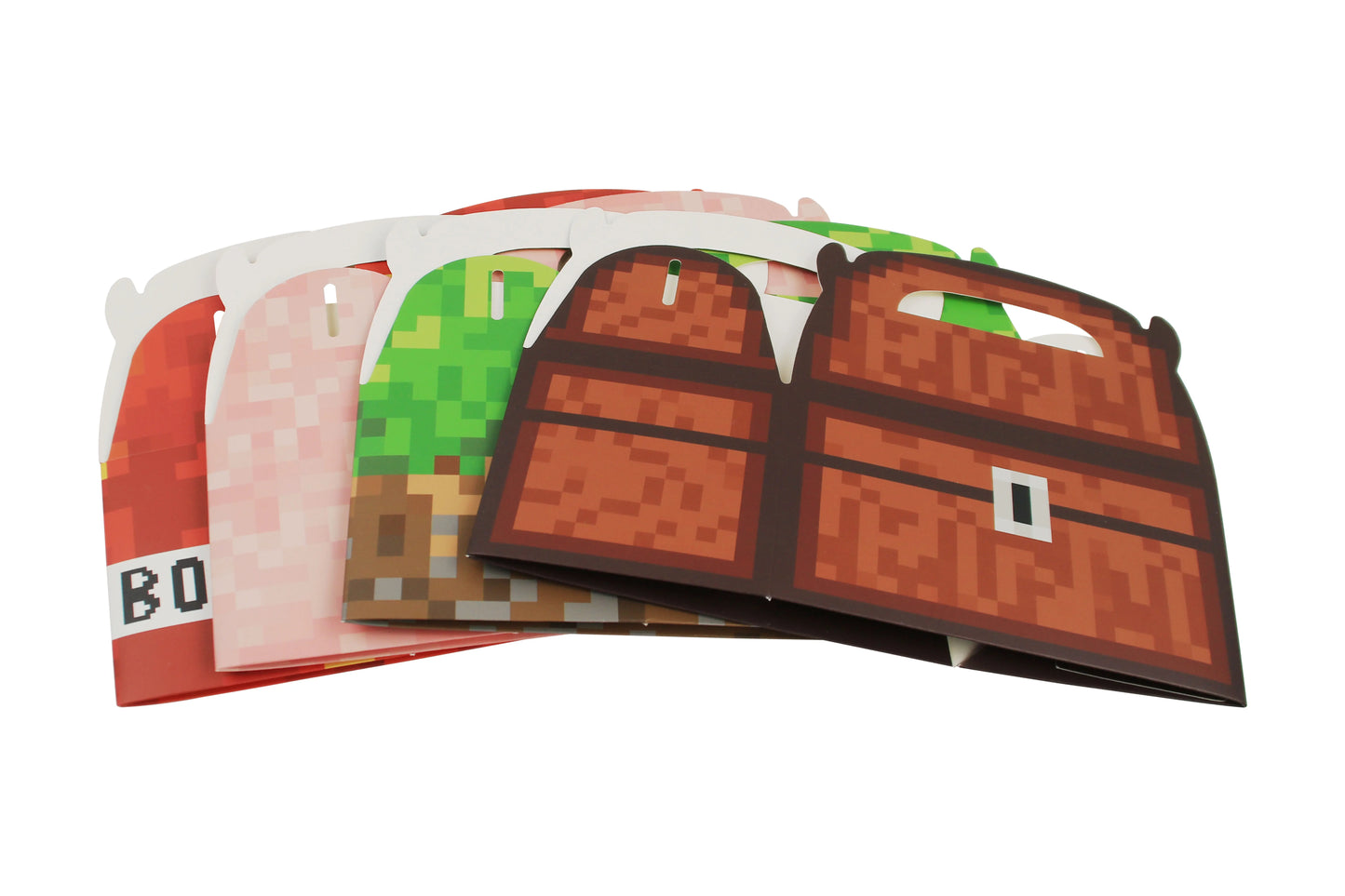 Scatole A Gable Per Bomboniere Pixel Giochi Set Da 12 Astucci Decorativi Per Compleanni