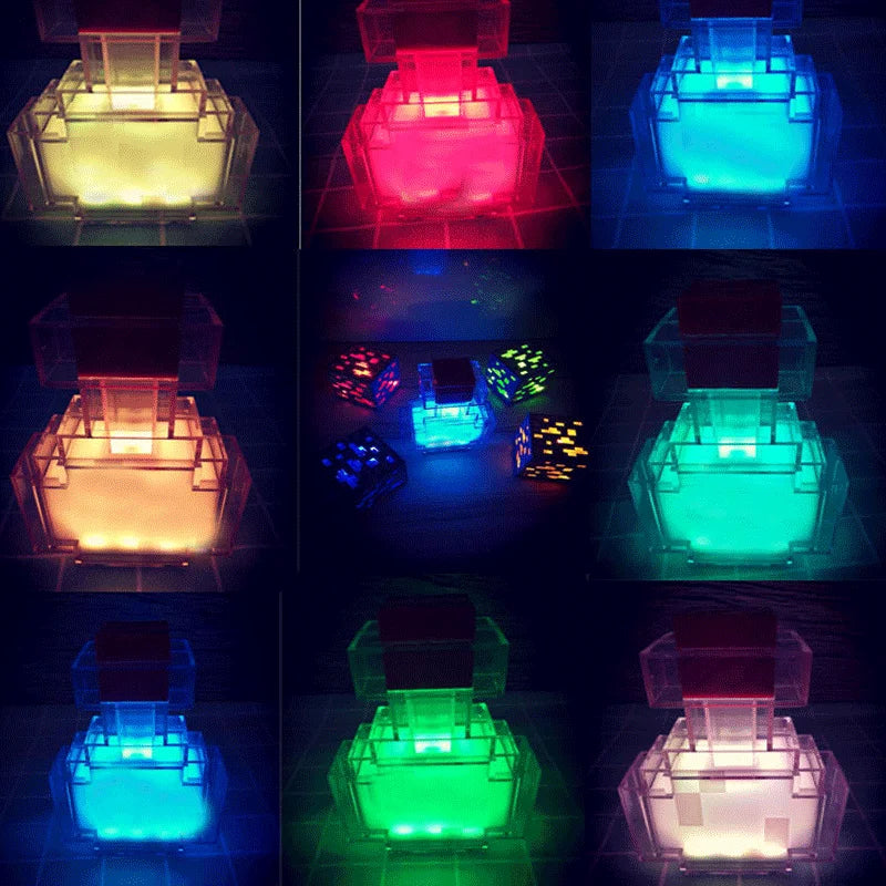Luce Notturna Ricaricabile a 7 Colori in Design Bottiglia di Medicina Liquida per Camera da Letto