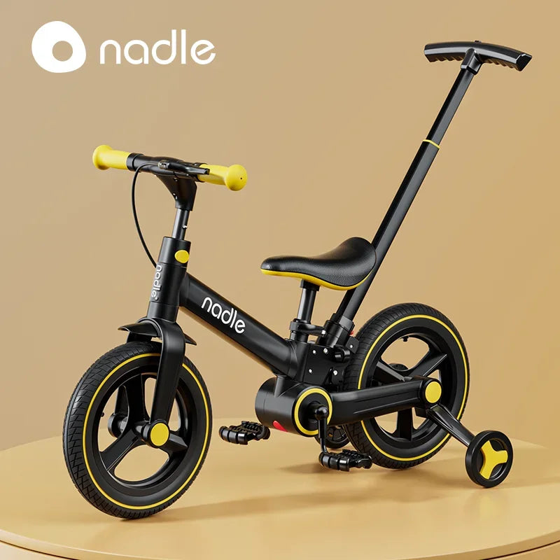Bicicletta Per Bambini Pieghevole 2 In 1 Con Pedali Età Da 1 A 6 Anni Telaio In Alluminio