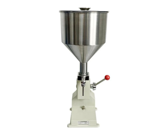 Riempitrice Manuale Per Bottiglie Liquide Modello A03 Con Ugelli Da 4 Mm E 8 Mm Velocità 5-30 Bottiglie Al Minuto