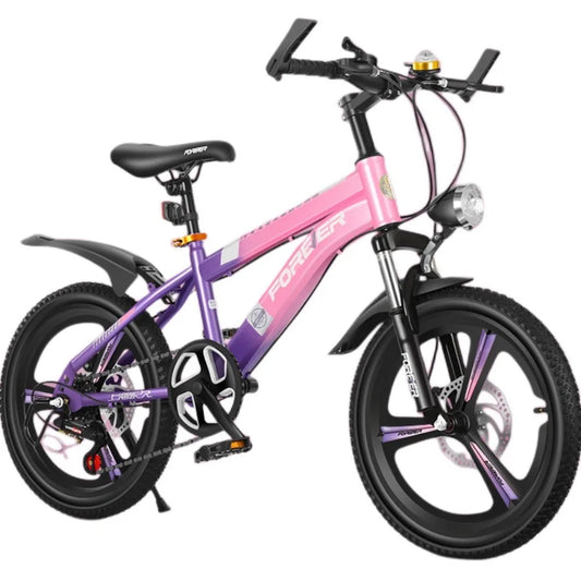 Bicicletta Da Montagna Per Bambini 7 A 13 Con Freni A Disco Forcella A Molla E Telaio In Acciaio Robusto
