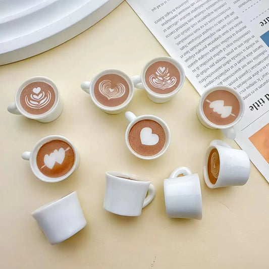 10 Pezzi Ciondoli In Resina A Forma Di Tazza Di Caffè E Personaggi Animati Per Gioielli Fai Da Te