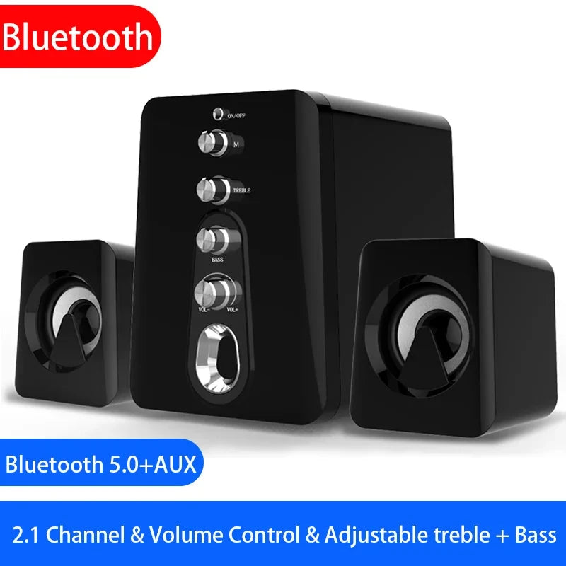 Altoparlanti per computer Sistema Home Theatre PC Subwoofer per basso Altoparlante Bluetooth Musica Soundbar surround 4D per laptop desktop Boombox