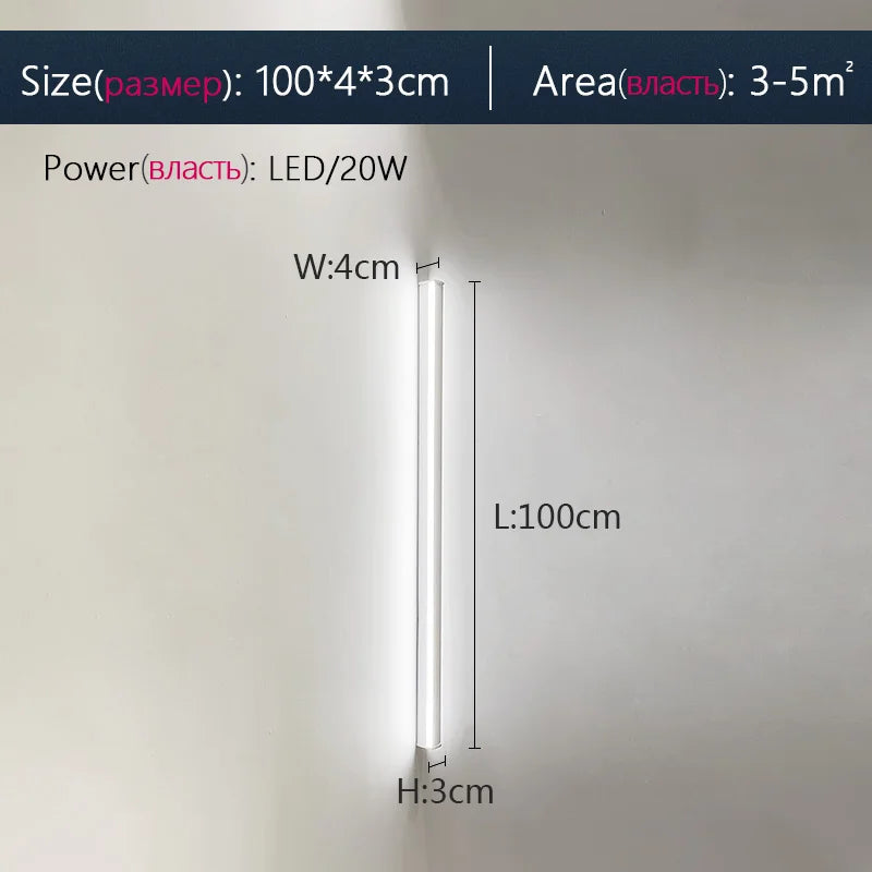 Lampada Da Parete Impermeabile Esterni Led Luce Giardino Recinzione Balcone Cancello Design Moderno