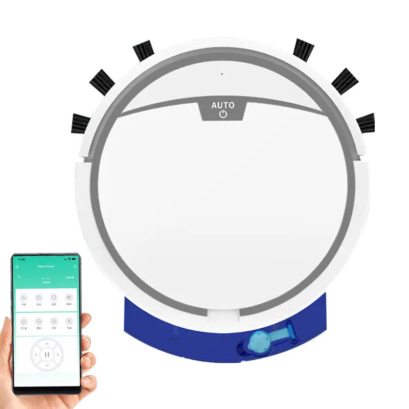 Aspirapolvere Robot Smart 2800 Pa Senza Fili Controllo Remoto Pulisce Pavimenti Asciutti e Bagnati