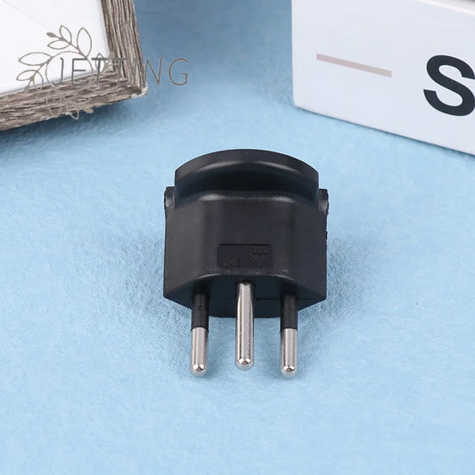 Adattatore Da Viaggio Spina Schuko A Tipo J Svizzera 10A 250V Compatibile Con Prese Europee Portatile