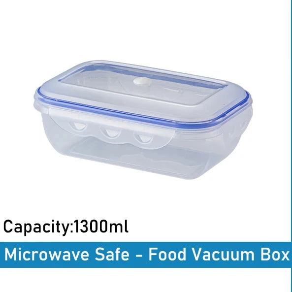 1/3PCS Scatola di Conservazione degli Alimenti Sottovuoto Contenitore di Immagazzinaggio Frigo Organizzatore Microonde Sicuro Conservazione Fresca Scatola di Tenuta Dispenser di Alimenti