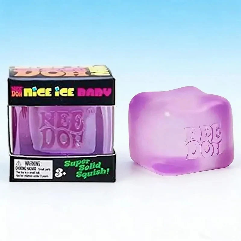 Dr Pepper x NeeDoh Nice Cube Squishy Toy Antistress, Cubo Morbido Antistress per Bambini e Adulti, Giocattolo Sensoriale per Alleviare l'Ansia