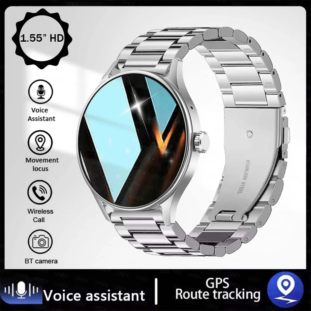 Orologio Intelligente Alla Moda Con Schermo Da 1,55 Pollici Hd Controllo Chiamate Bluetooth E Monitoraggio Attività