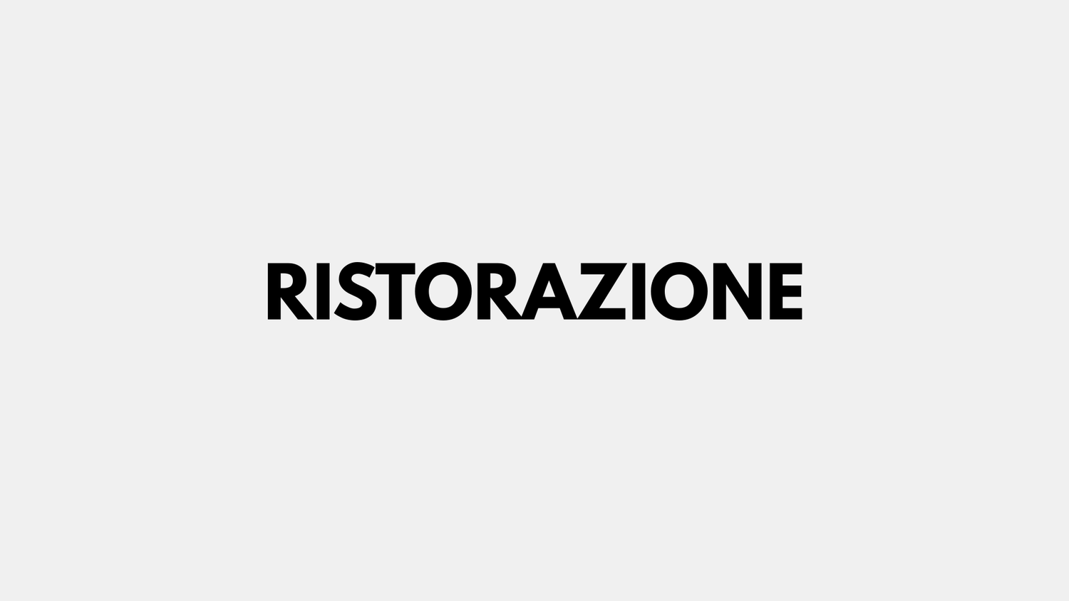 RISTORAZIONE