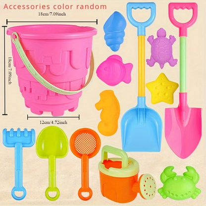 Set Giochi Spiaggia Per Bambini Con Secchio Pala Strumenti Scavo Sabbia Clessidra