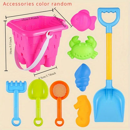 Set Giochi Spiaggia Per Bambini Con Secchio Pala Strumenti Scavo Sabbia Clessidra