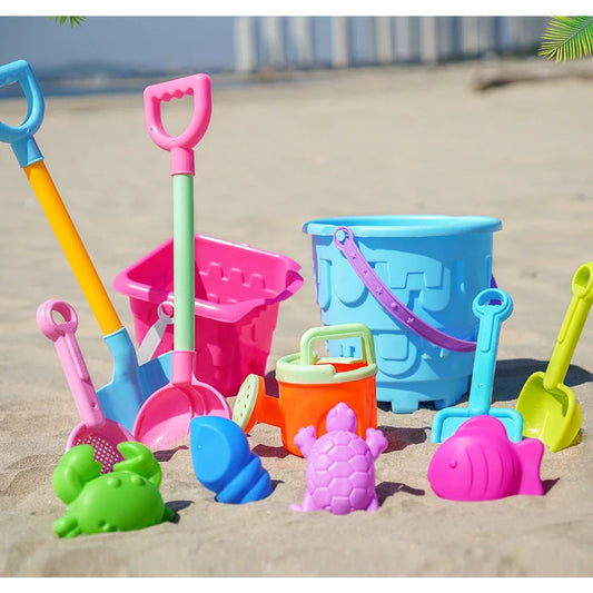 Set Giochi Spiaggia Per Bambini Con Secchio Pala Strumenti Scavo Sabbia Clessidra